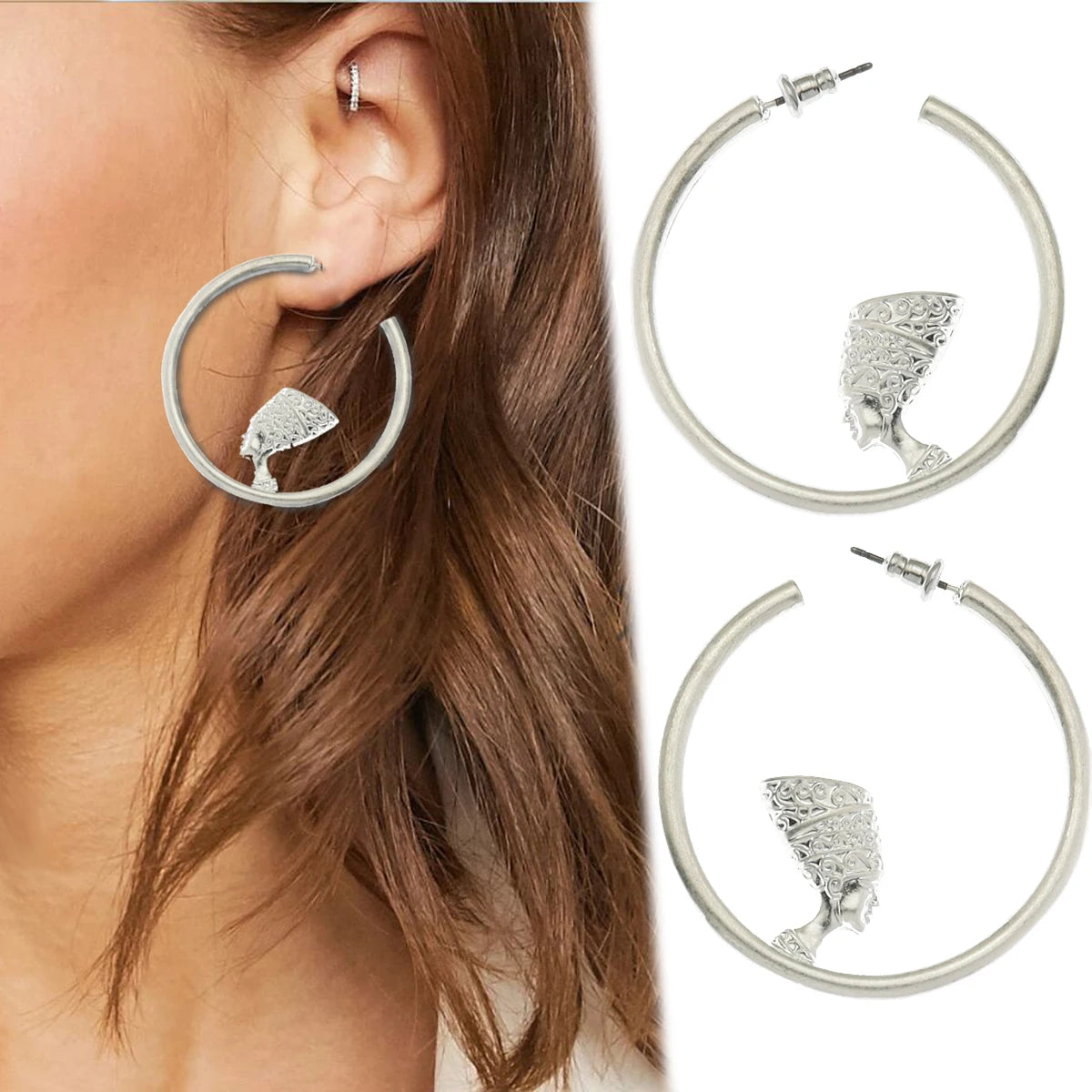 NIA Nefertiti Hoop™ Earrings