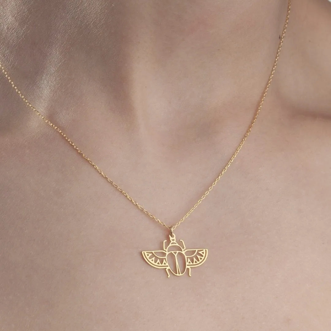NIA Golden Scarab™ Necklace
