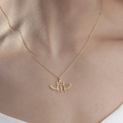 NIA Golden Scarab™ Necklace