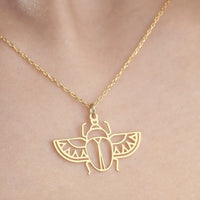 NIA Golden Scarab™ Necklace