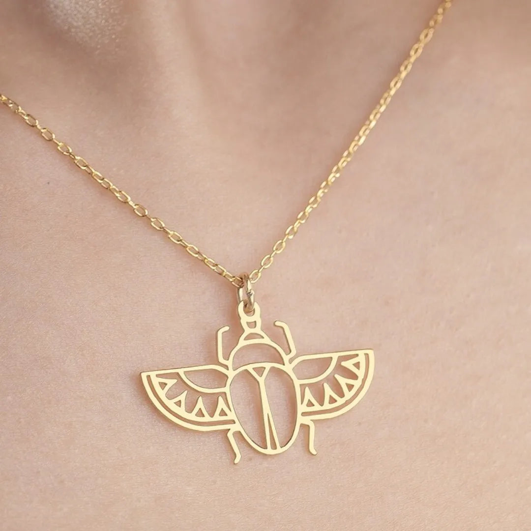NIA Golden Scarab™ Necklace