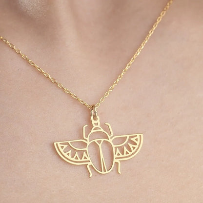 NIA Golden Scarab™ Necklace