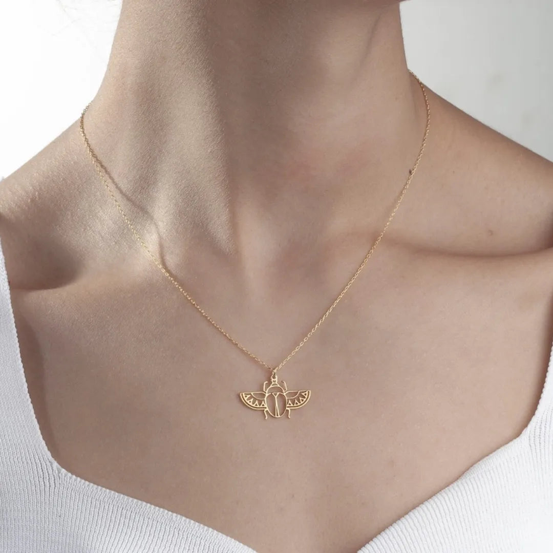 NIA Golden Scarab™ Necklace